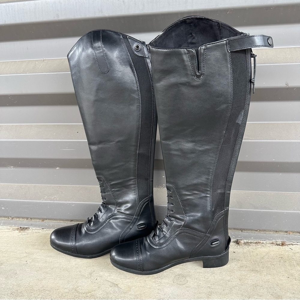 Saxon Syntovia Tall English Field Show Boots Size 9.5 Wide